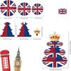 3 Tier British Party Cupcake Stand British Flag Cake Stand United Kingdom Party Cardboard Cake Tower Stand UK England Cupcake Tower