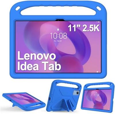 Детский чехол XunyLyee для Lenovo Idea Tab 11 дюймов (TB336ZU / TB336FU) Планшет 2025, Синий, Защитный чехол с ударопрочной ручкой из ЭВА для детей