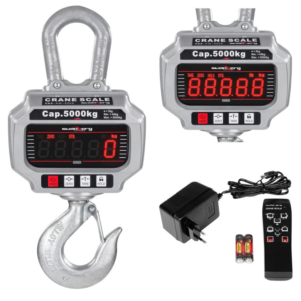 5 Ton Remote-Controlled Crane Hook Scale With Led Display
