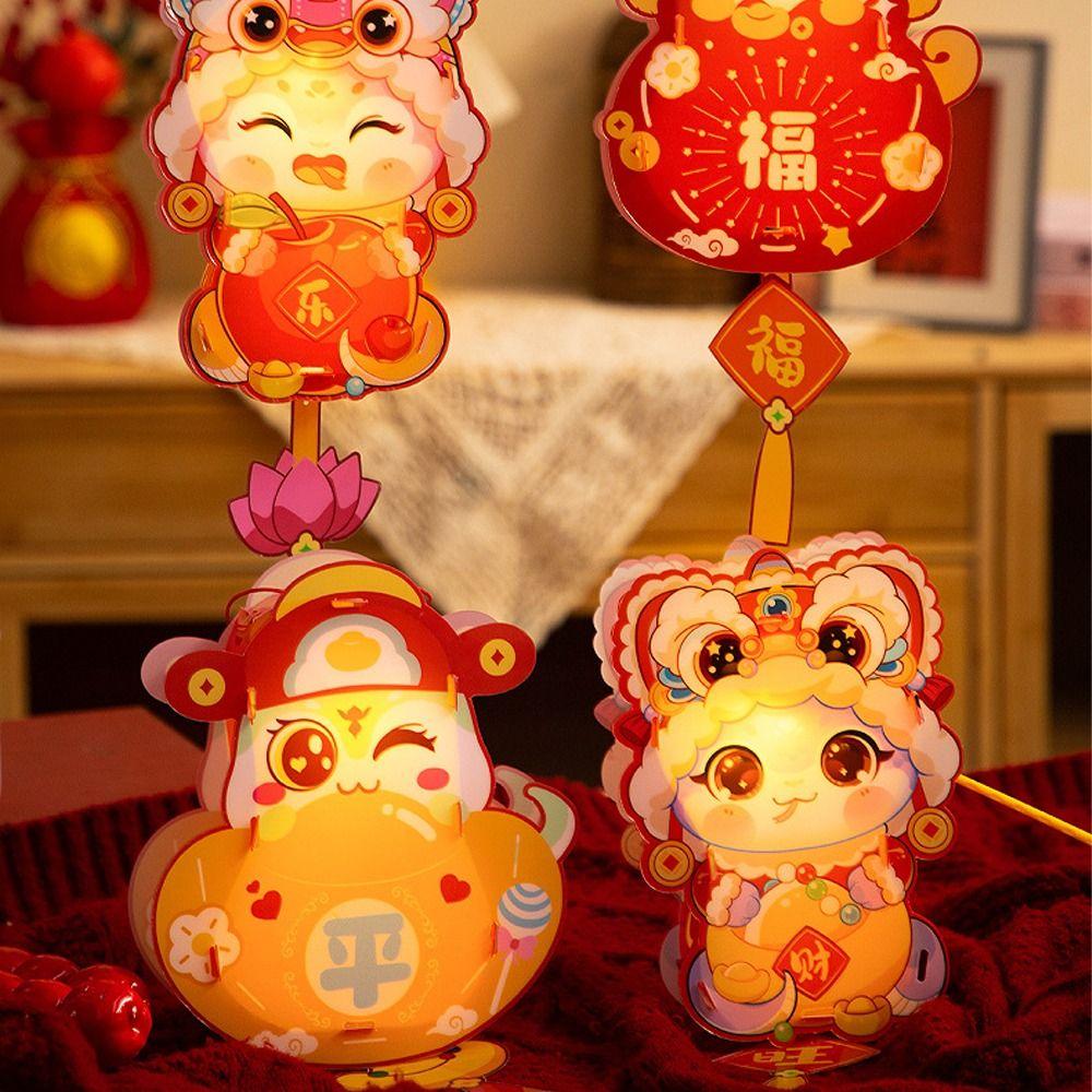 Традиционный новогодний светящийся фонарь в китайском стиле, товары для весеннего фестиваля, весенний фестиваль