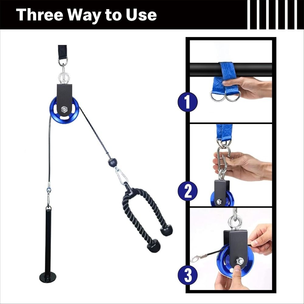 1/3Pcs Heavy Duty Gym Pulley Quiet Cable Pulley Fitness Pulley DIY Exercise