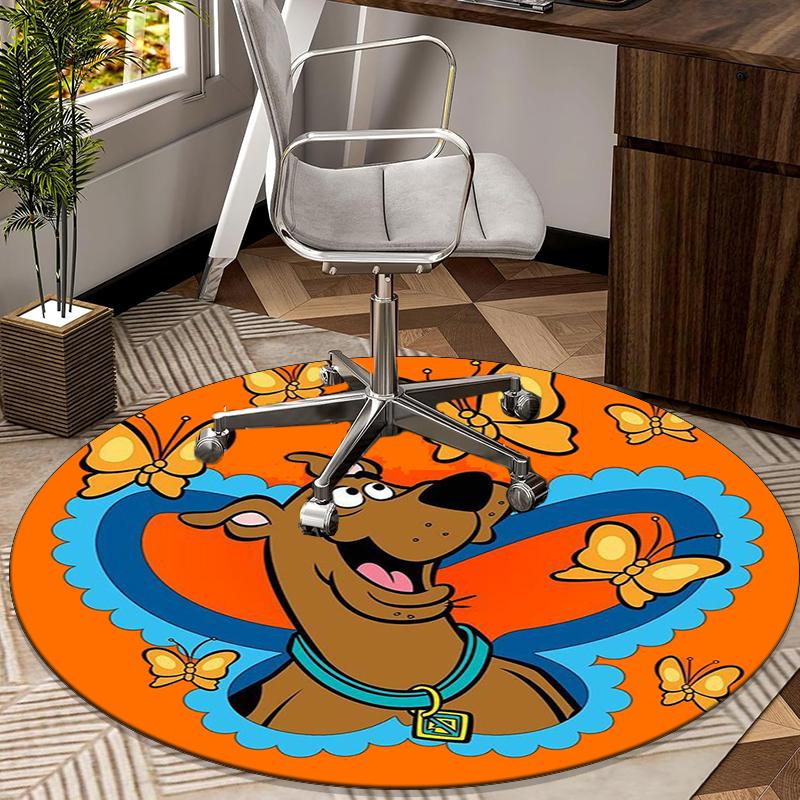 Scoo-dog Bubble Fun round carpet Chair cushion Round Entryway Rug, Soft Round Rugs for Living Room, Bedroom, Circle Carpet decor gifts