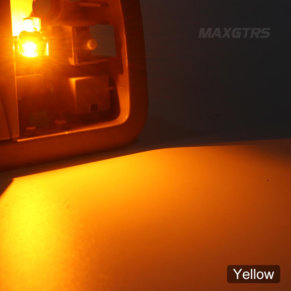 MAXGTRS 2Pcs W5W T10 194 LED Canbus Error Free Bulbs For Car Signal Lights Interior Reading Wedge Side Trunk Lamps 12V