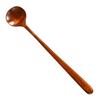 Long Handle Natural Solid Wood Japanese-Style Wooden Spoon Tableware Tea Spoons Soup Scoops