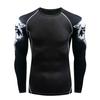 Мужской жилет с длинными рукавами для йоги и фитнеса с принтом, повседневный тренировочный топ, быстросохнущая одежда