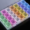 Plastic 28 Grids Empty Storage Box Nail Art Rhinestone Jewelry Beads Display Case Organize