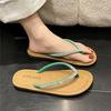 Flat Flip-flop Shoes for Women In Summer Wear New Toe French High-end Sense Niche Fairy Wind Beach Sandals