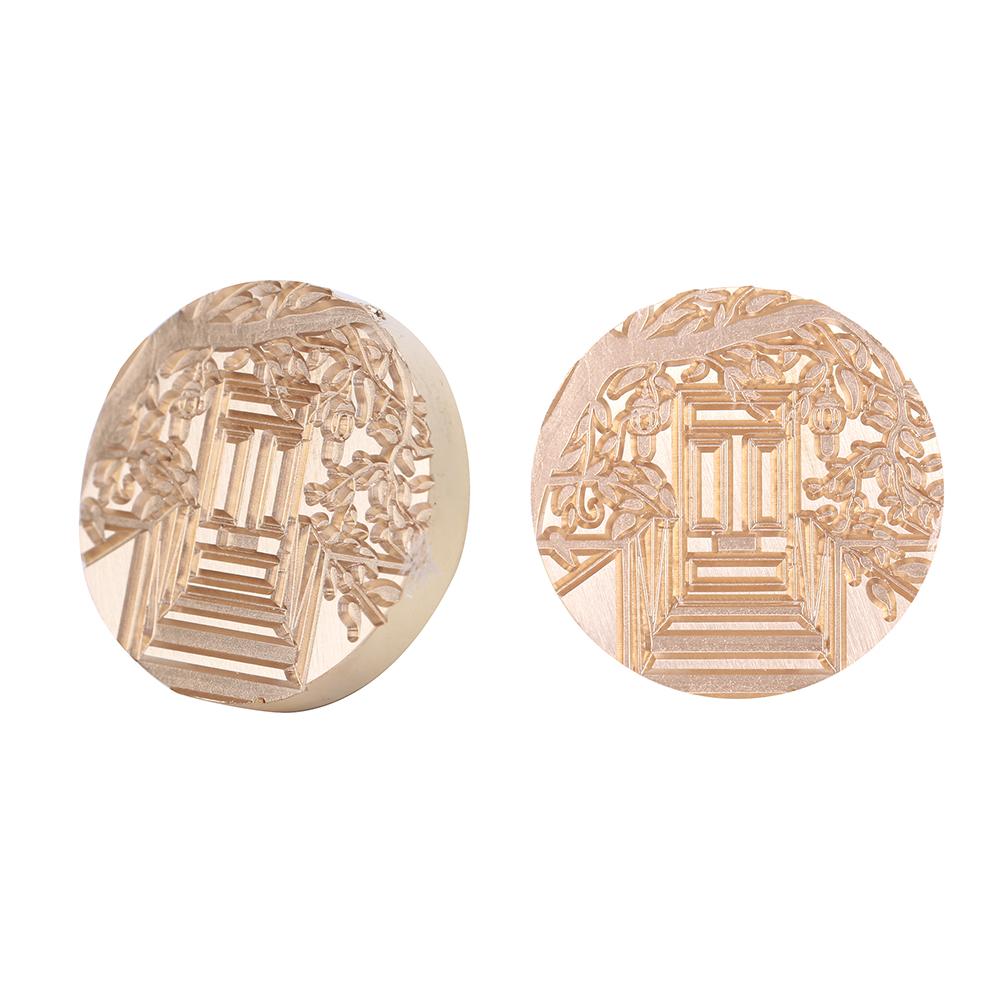 Ретро-антикварная круглая рамочка для уплотнения воска, огненная краска для свадебных приглашений, подарочной упаковки, скрапбукинга, открытки своими руками