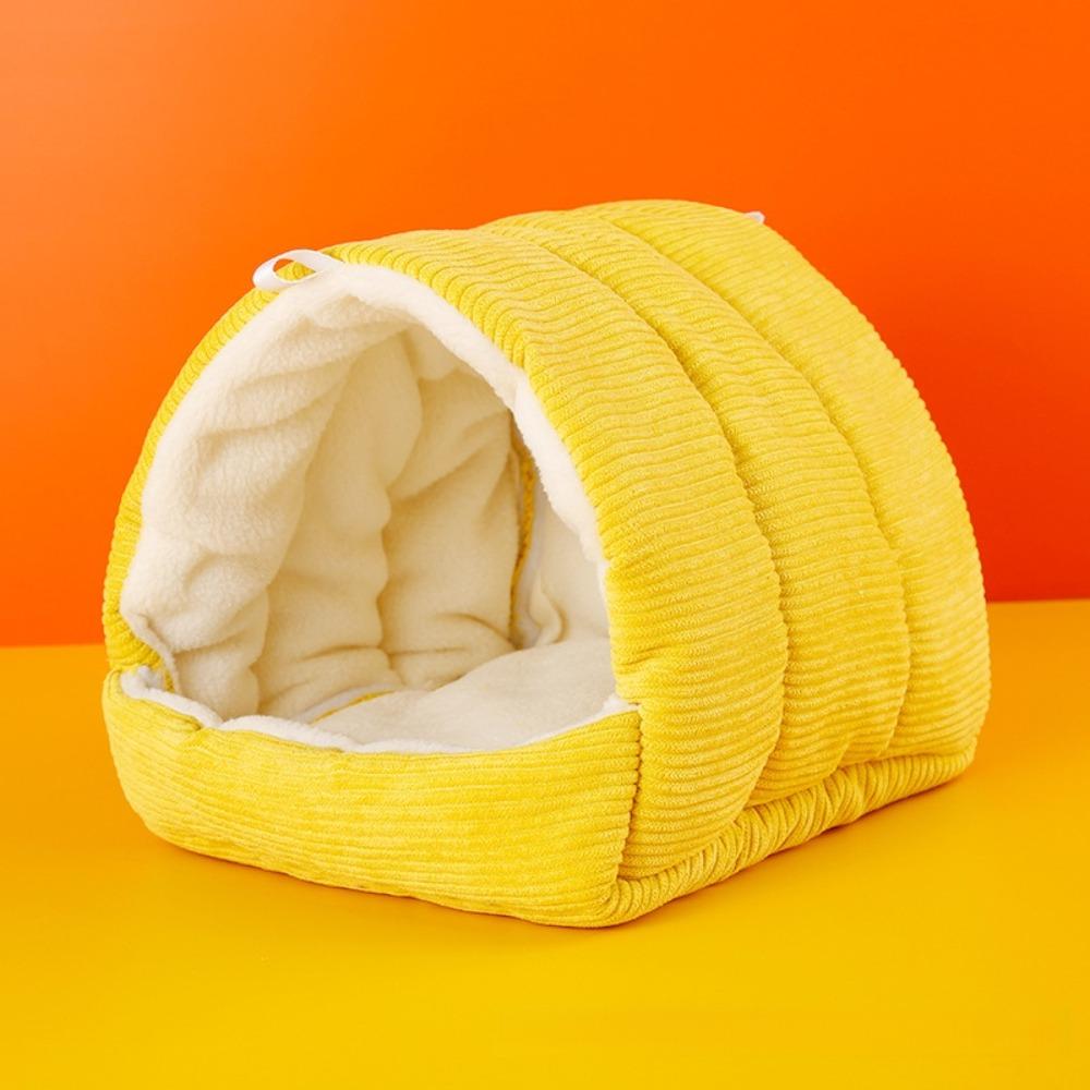 Hanging Pet Bird Bed Warm Cotton Stuffed Bird Hut New Budgie Hammock for Winter