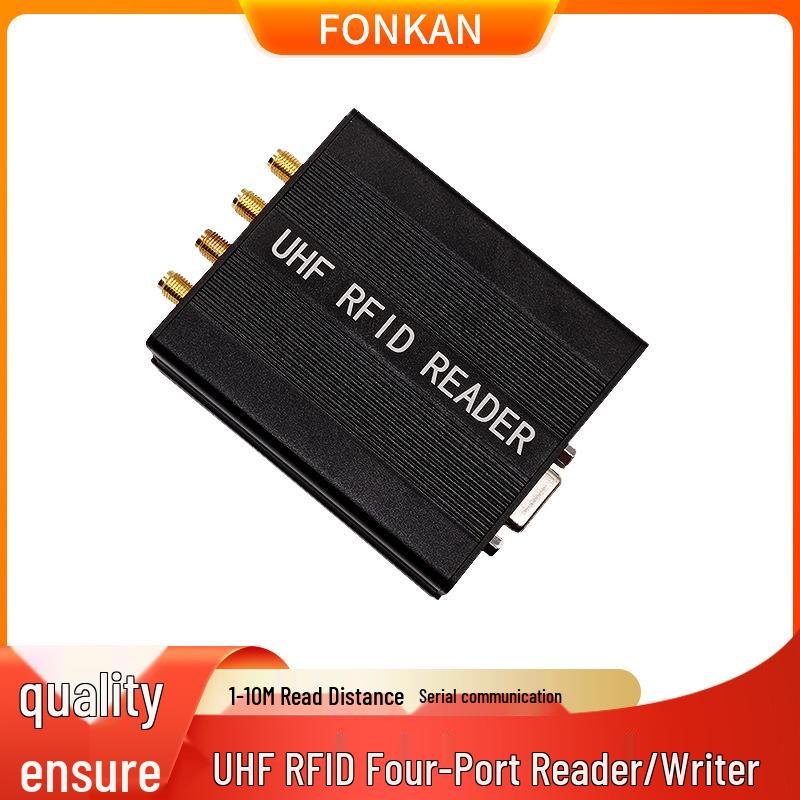 Компактный 4-канальный RFID-считыватель/записывающее устройство UHF 915 МГц - Последовательный порт, Ультравысокая частота