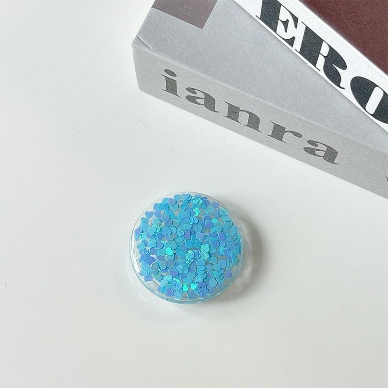 Colorful Sequin Phone Airbag Holder Adhesive Small Fresh Women's Ring Gift Party Company Logo Printing
