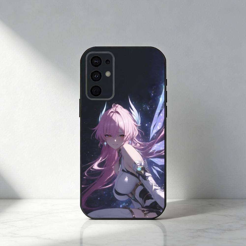 Чехол для телефона Beauty A-Aemeath Game WuWa для Samsung S25, S24, S21, S22, S23, S20, Ultra, S26, Plus, Fe, Note, 5G Черный