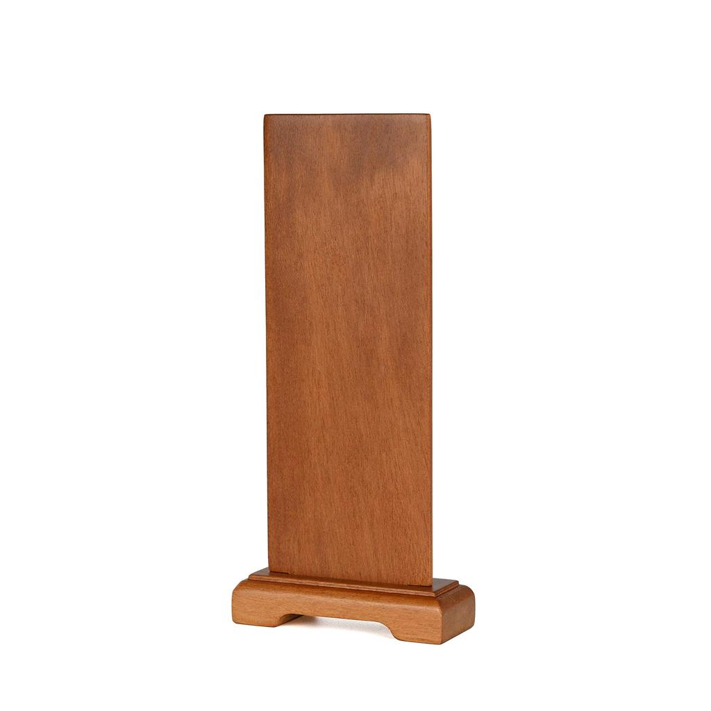 Urban Workshop Acala Standing Hanging Scroll (Walnut Color) Wooden Frame Buddhist Altar Accessories Mini Size 20cm High X 9cm Wide