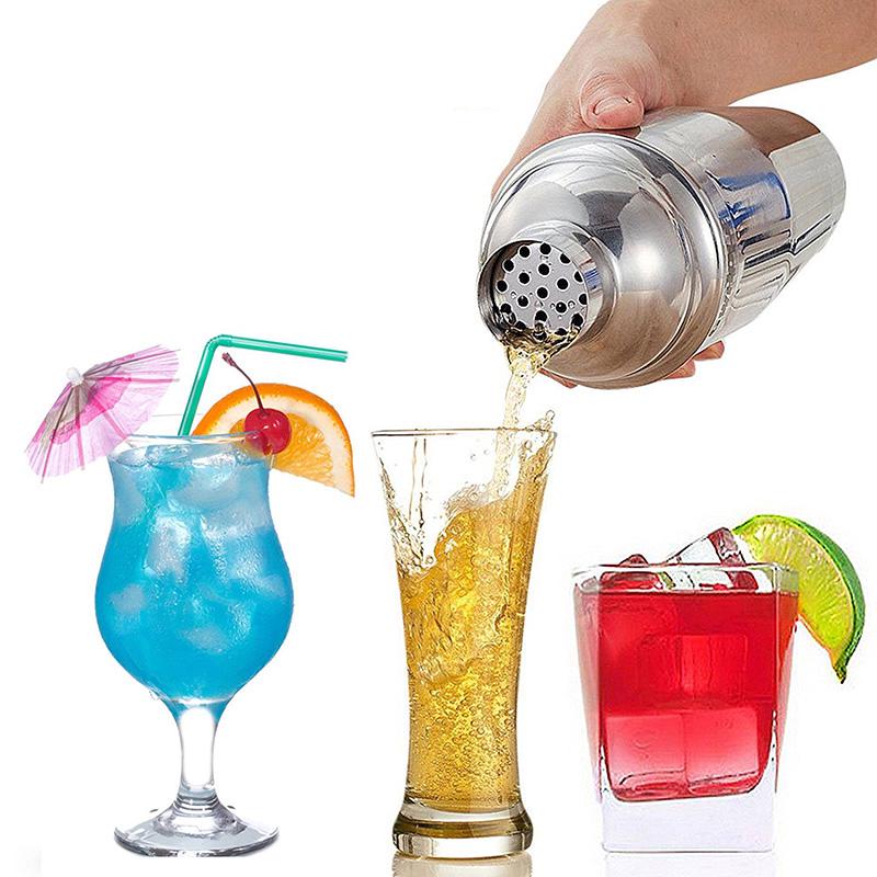 UPORS Stainless Steel Cocktail Shaker Mixer Wine Martini Boston Shaker For Bartender Drink Party Bar Tools 550ML/750ML