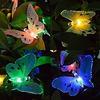 12 LED Solar Power Fibre Optic Butterfly Dragonfly String Light Garden Decor Outdoor String KTY