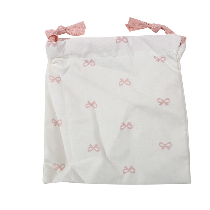 Сумка для хранения косметических средств с бантом и завязками для переноски, косметичка, сумка для нижнего белья и одежды, переносная сумка-органайзер