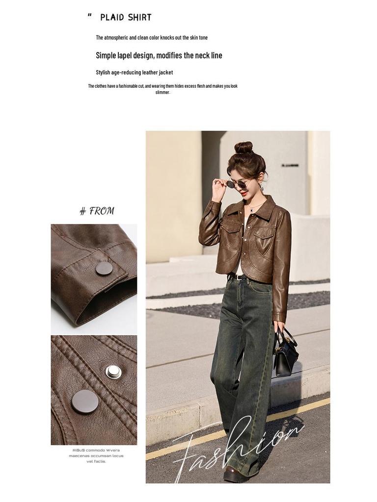 Женская модная куртка из овчины в гонконгском и корейском стиле