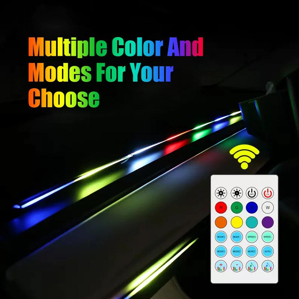 110 см автомобильное окружающее освещение USB APP управление дистанционное светодиодное внутреннее RGB Симфоническое атмосферное освещение для Tesla Model 3 YSX