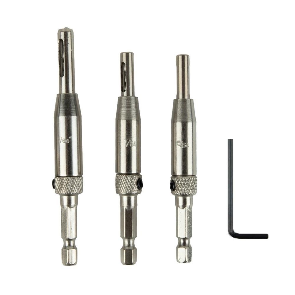 Hinge Drill Bit 3 Pcs Electroplating High-speed Steel
