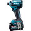 Makita TD003GRAX Аккумуляторный ударный 40 В макс с 2 и Кейс Драйвер, 2 Ач, Аккумуляторы, Зарядное устройство,