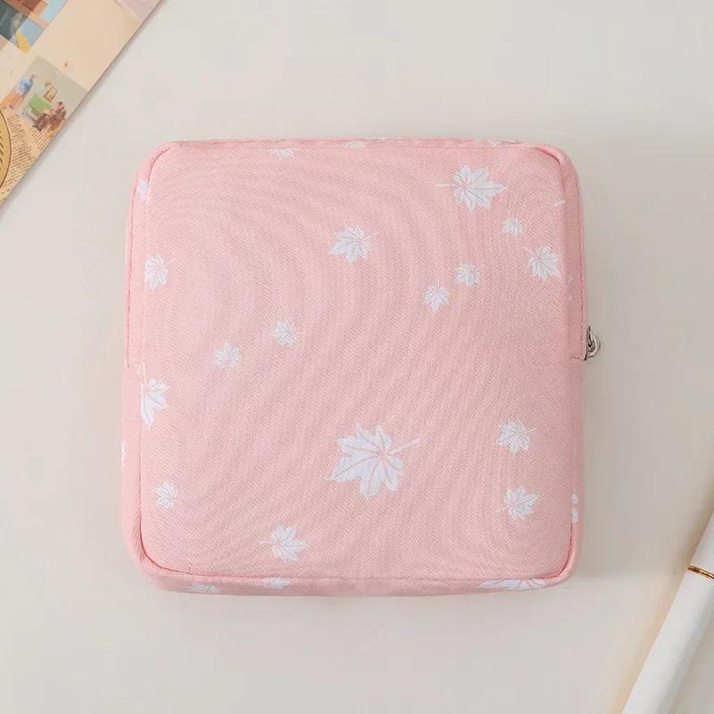 Женщины Девочки Kawaii Салфетка Гигиенические прокладки Сумка-органайзер Косметичка Сумки для тампонов Милые дорожные гаджеты Сумка для хранения помады