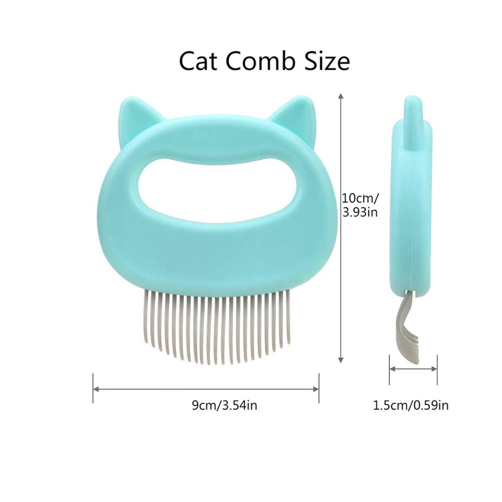 3 Pcs Cat Dog Comb Pet Hair Grooming Massage Comb, Cat Dog Hair Shedding Brush Pet Shell Comb for Removing Matted Tangled Fur and Loose Hair