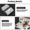 Gate hinges for glass cabinet - 2pcs cupboard door clamp hardware