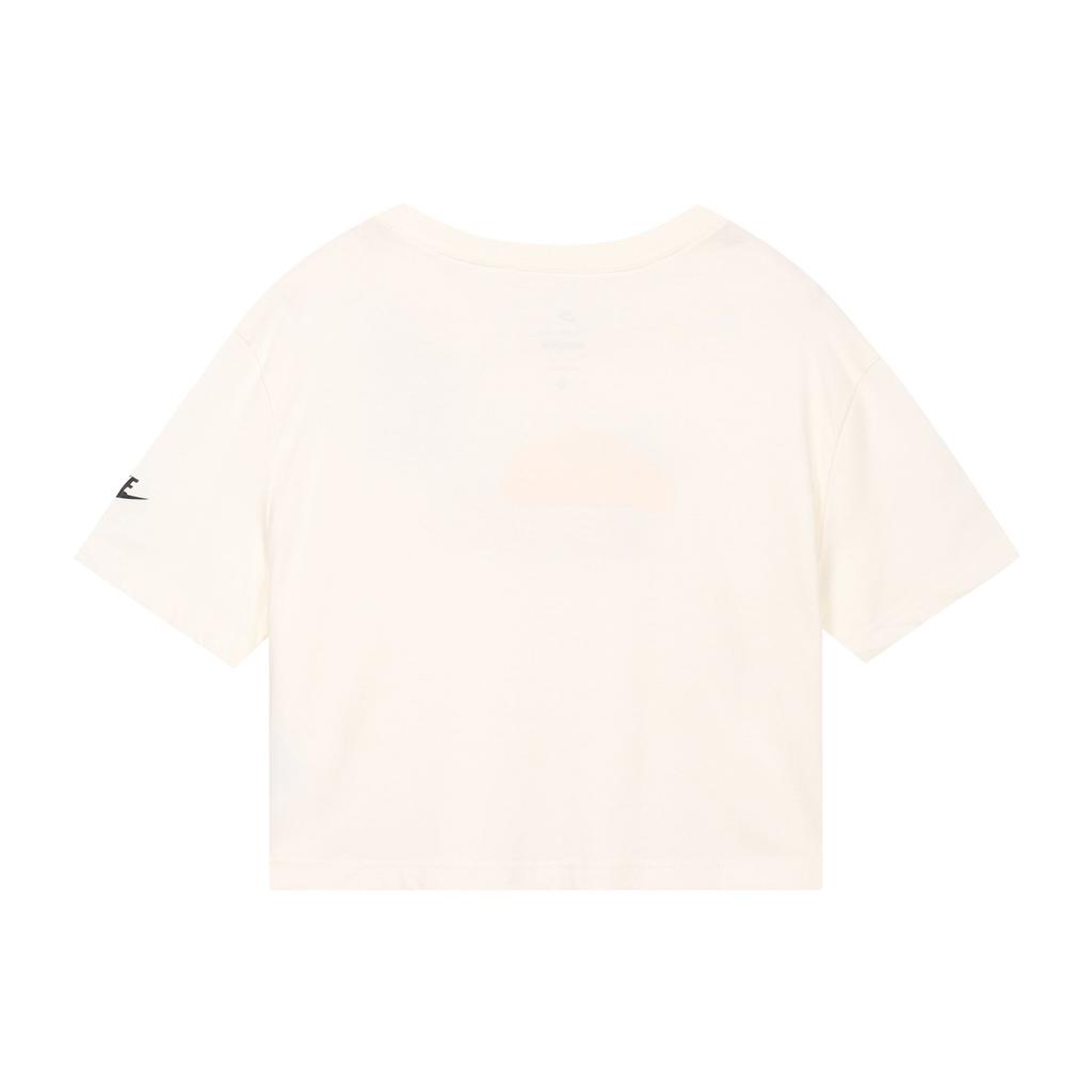 Nike Футболка с укороченным топом с цветочным принтом Женские топы Белые DQ3310-133