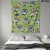 Dexter's Laboratory Wall Tapestry Aesthetic Wall Hanging Printed Fabric Blanket Decorative Tapestries for Bedroom Living Room Home Decor