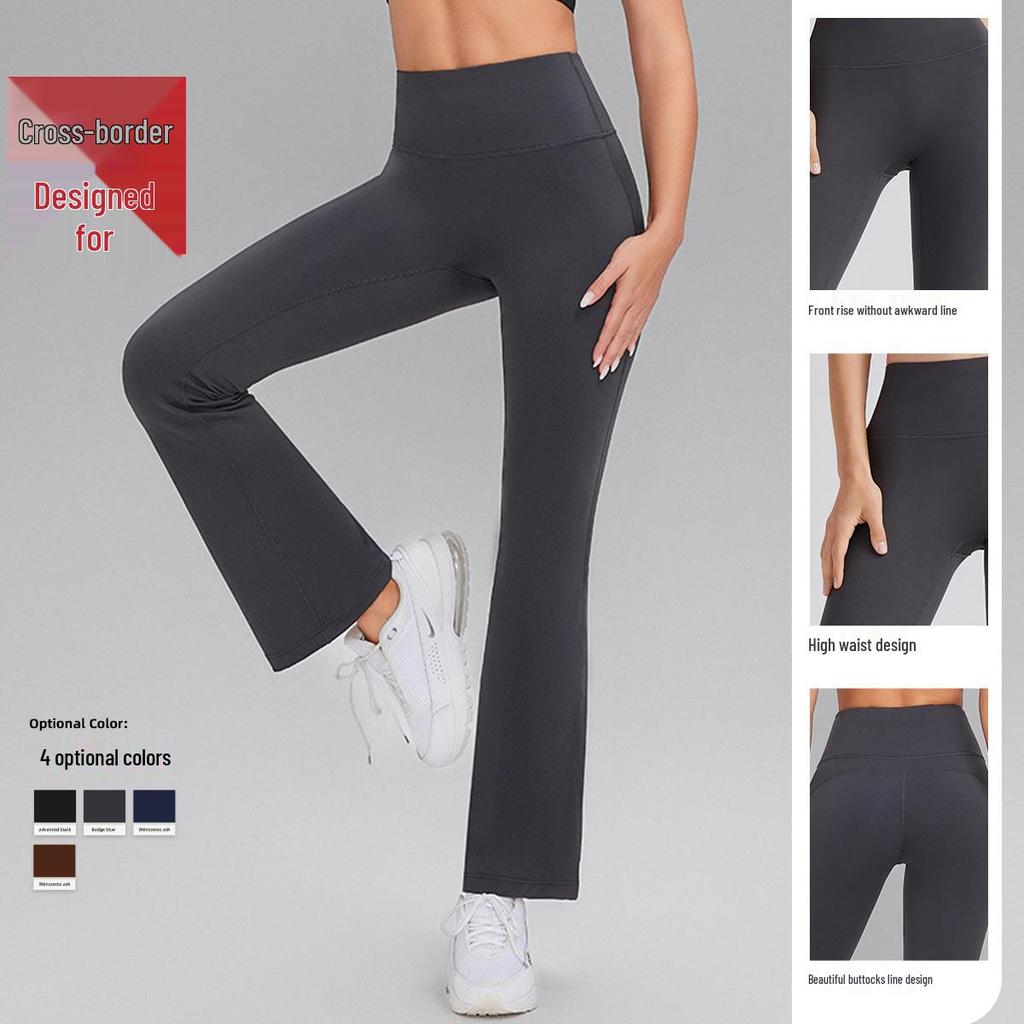 High-Waisted Tummy Control Flared Yoga Pants for Running & Pilates
