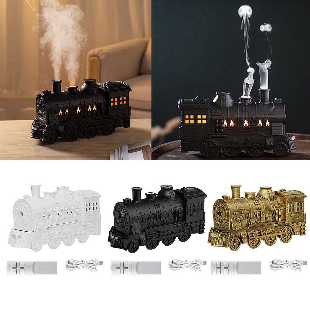 Retro Train Aromatherapy Diffuser 300ml with 25dB Ultra Quiet Operation