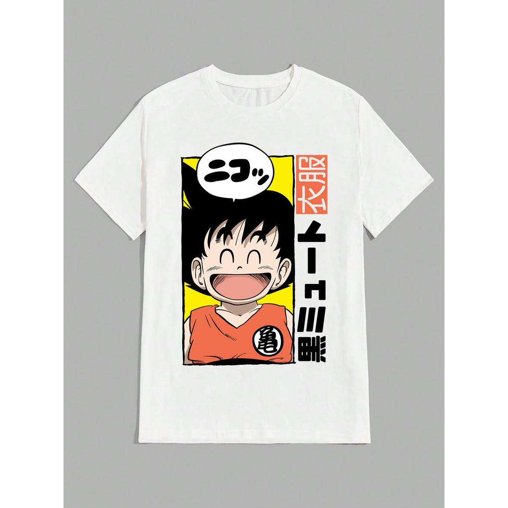 Son Goku Dragon Ball Anime Men Women Summer T-shirt Harajuku Retro Short Sleeves Loose Oversized Casual Comfortable Y2k Top