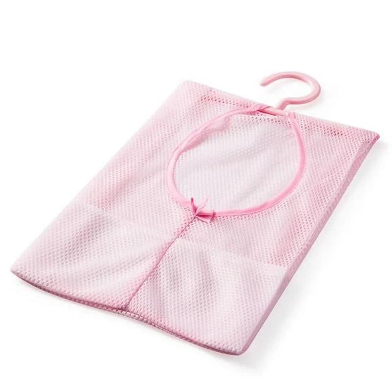 Подвесная сетчатая сумка для хранения одежды, игрушек, органайзер для белья, крючок для белья, нижнее белье, кухонная ванная комната, сетка для дома и улицы
