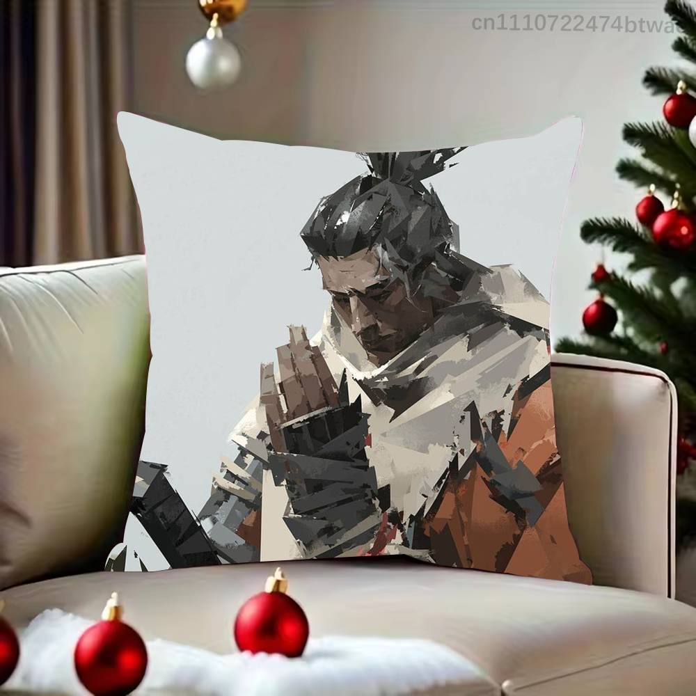 SSekiro Shadows Die Twice Pillow Case For Living Room Bedroom Hotel Pattern Printed Cushion Cover Decorations and Protector