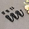 10pcs Small Antique Hooks Wall Hanger Curved Buckle Horn Lock Clasp Hook Robe Coats Hat Clothes Towel With Screws Holder Storage