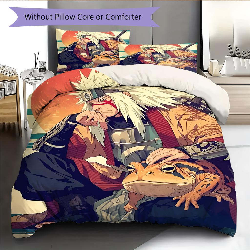 Мультяшный Узор Комплект Постельного Белья Одеяло Пододеяльник Наволочка Домашний Декор Подарок на День Рождения (1 пододеяльник + 2 наволочки, без наполнителя)