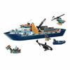 Arctic Explorer Ship Model Compatible Building Block Toys Floatable Boat Helicopter ROV Sub Orca Bricks Gifts Boys Girls