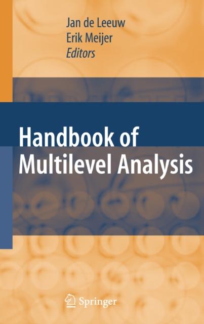 The Handbook of Multilevel Analysis Book