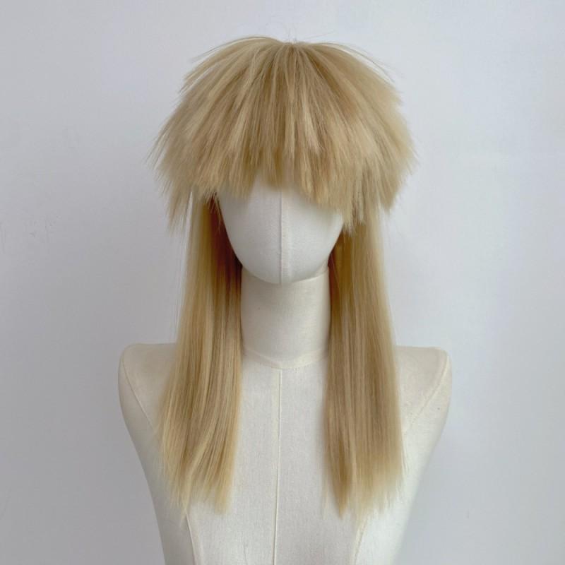 Halloween Dark Weird Doll Cos Wig Full Head Set High Temperature Fiber Mid-Length Women