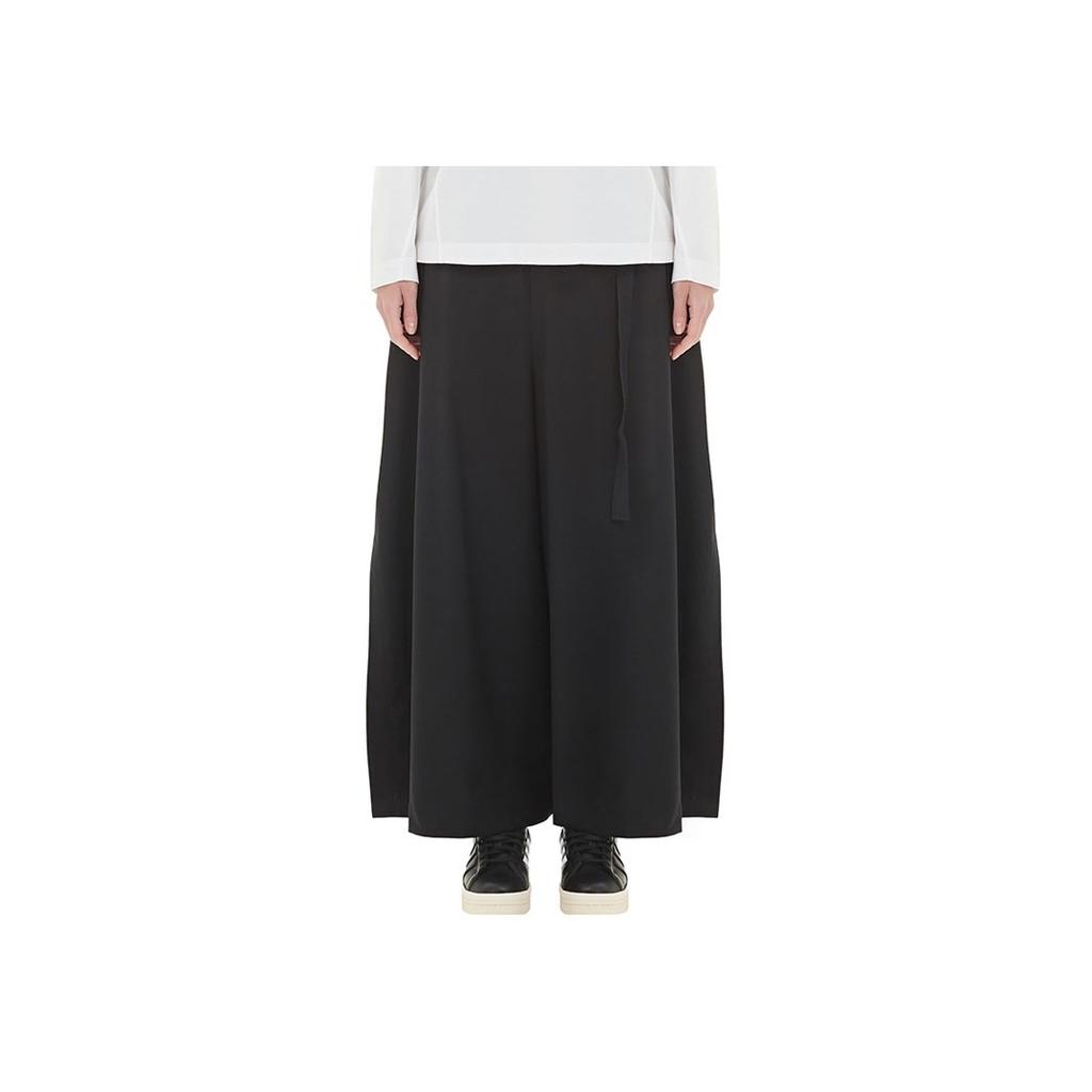 Y-3 Повседневные шерстяные брюки с поясом Женский низ Черный GV2779