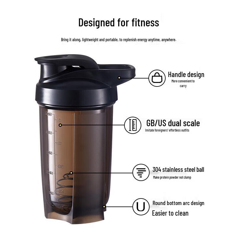 Bases 500ML Protein Shaker Bottle