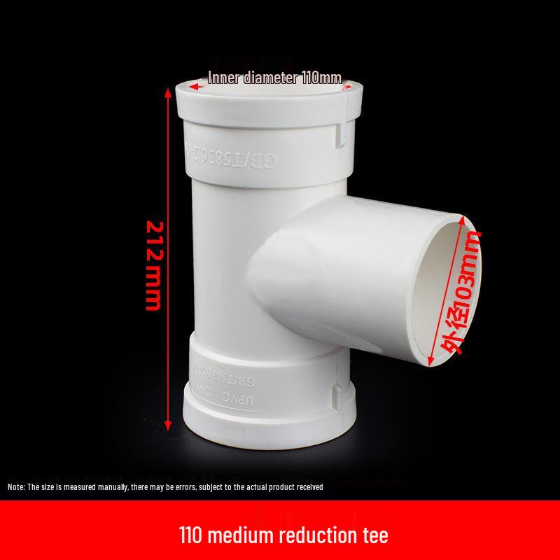 PVC Drainage Reducing Unequal Tee with Inspection and Socket Spigot
