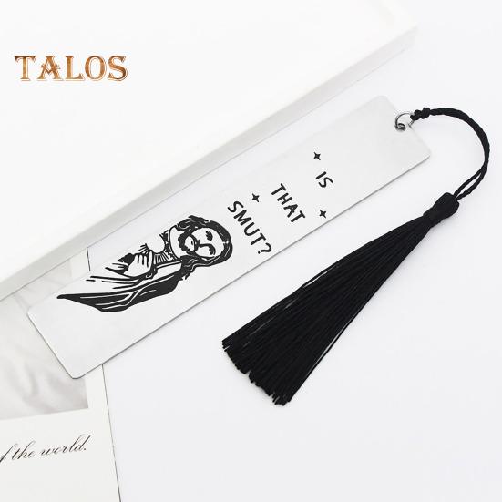 Забавная закладка с кисточкой, гладкая, нержавеющая, устойчивая к коррозии, закладка для скрапбукинга