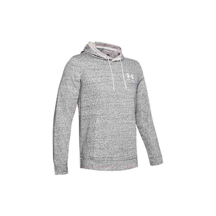Under Armour Толстовка Crosswind с карманом-кенгуру Мужская толстовка серо-белая 1329291-112