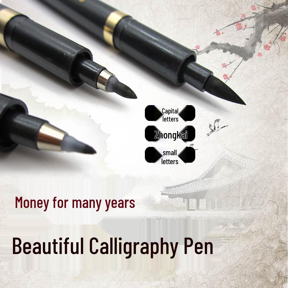 Golden Millennium Calligraphy Pen - Large, Medium, Small Tips for Students and Artists