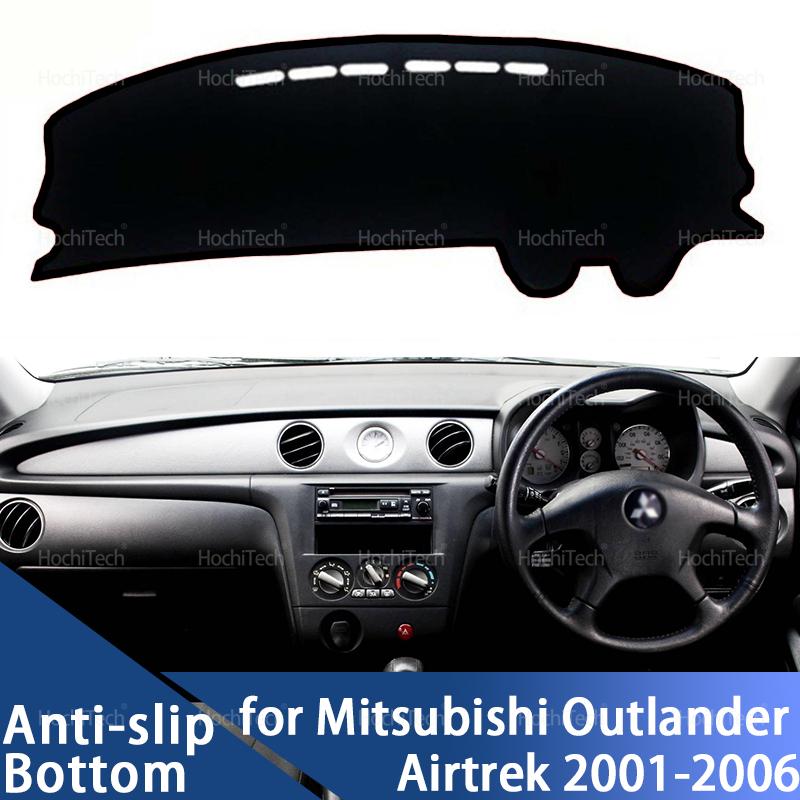 Накладка на приборную панель автомобиля для Mitsubishi Outlander Airtrek 2001-2006, накладка на приборную панель, коврик, накладка на панель, ковер, коврик, защита от УФ-лучей