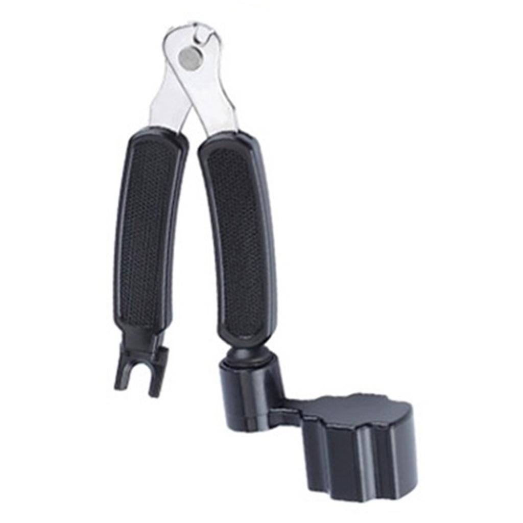 Portable String Winder Cutter Bridge Pin Puller 3 In 1 Musical Instrument Maintenance Tool for Guita
