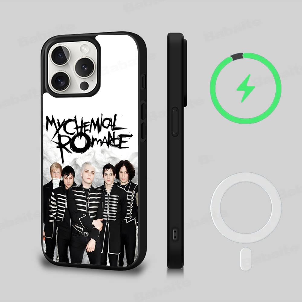 My Chemical Romance Phone Case For IPhone 17 16 Pro Max 15 14 Plus 11 13 12 Shockproof Magnetic For Magsafe Cover