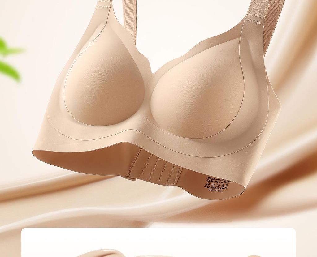 Plus Size Full Coverage Invisible Bra: Lifts, Supports, Anti-Sagging, Thin Cup, Seamless Fit for Large Busts