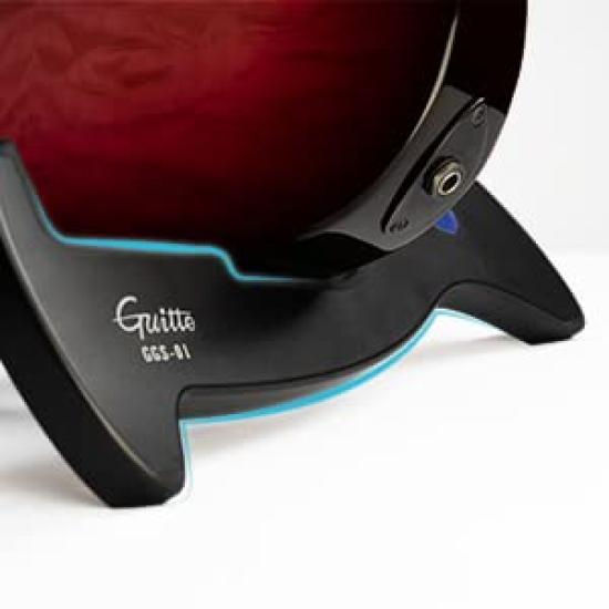 GUITTO Guitar Foldable Instrument Compatible with and Rubber for Studio and Live Performances Stand, A-Frame, Compact, Lightweight, Holder, Acoustic,